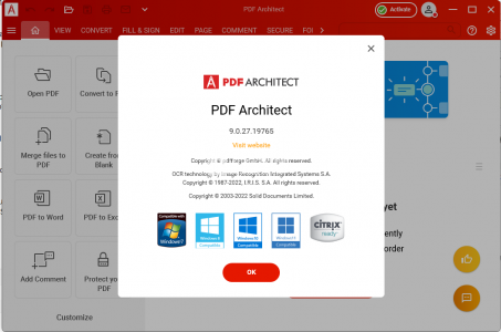 带有OCR功能的PDF查看器/编辑器 PDF Architect Pro + OCR v9.1.56.21764