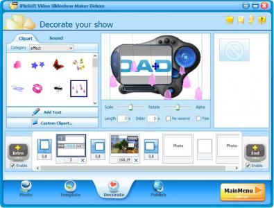 幻灯片软件 iPixSoft Video Slideshow Maker Deluxe v5.9.0 / Flash Slideshow Creator v6.8.0