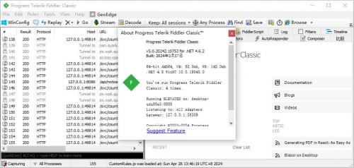 Fiddler Web Debugger v5.0.20242.10753 英文版 / v5.0.20202.18177 汉化版