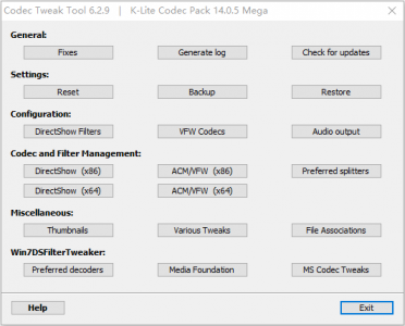 K-Lite Codec Pack Mega 18.3.0 影音解码器正式版