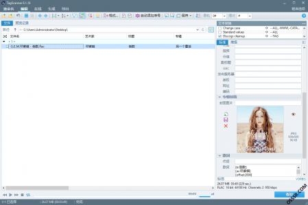 TagScanner 6.1.17 音频标签编辑工具便携版